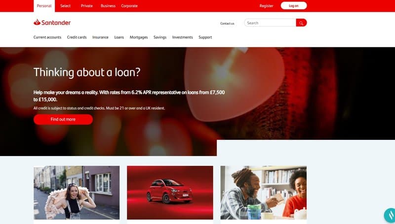 santander official website