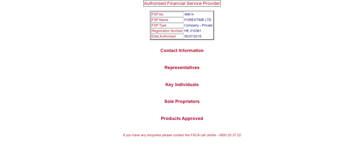 Financial Sector Conduct Authority (FSCA) of South Africa