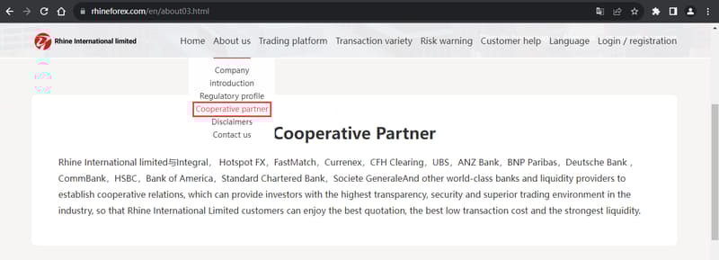 官网显示合作伙伴信息