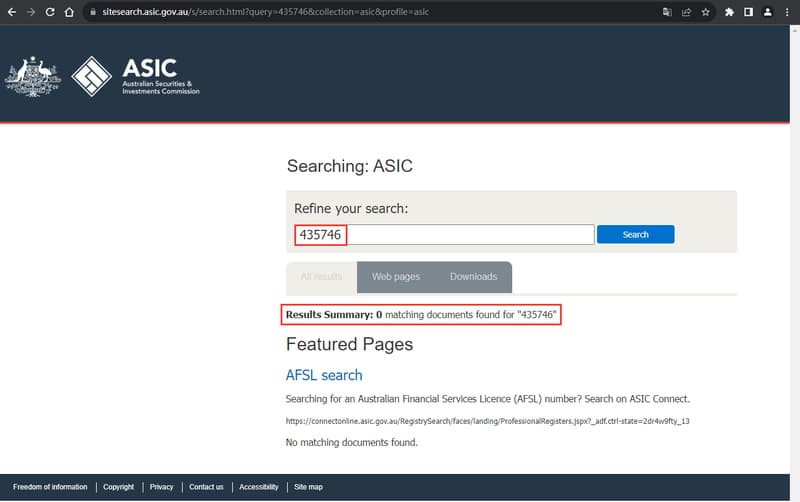 官网显示监管信息查询结果
