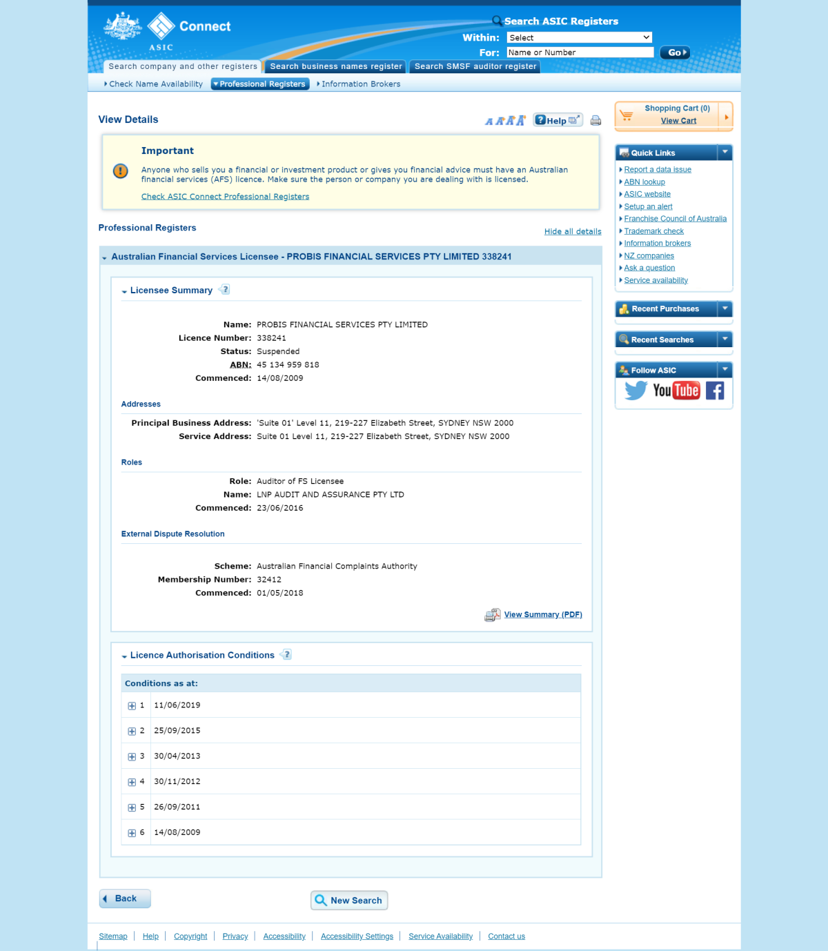 澳大利亚证券和投资委员会(ASIC)