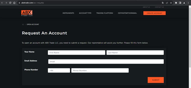 官网显示账户注册信息2