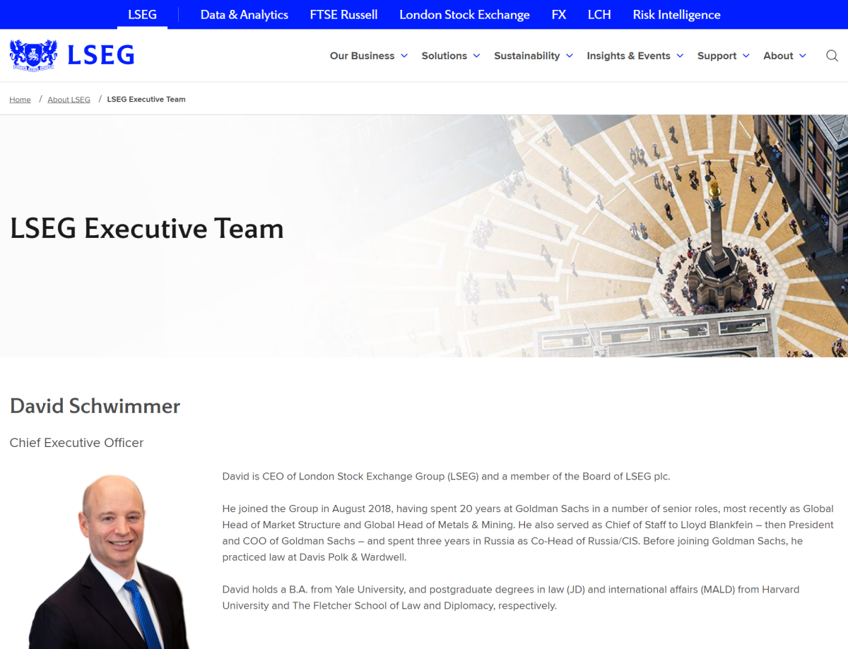 伦敦证券交易所（LSEG）