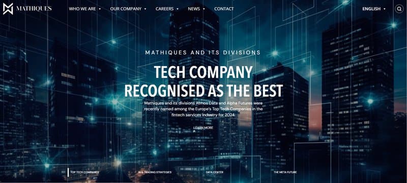Mathiques' Website Design