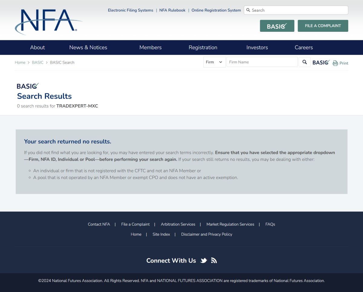 美国全国期货协会（NFA）