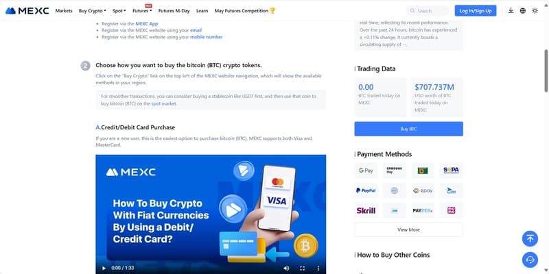 MEXC Cryptocurrencies