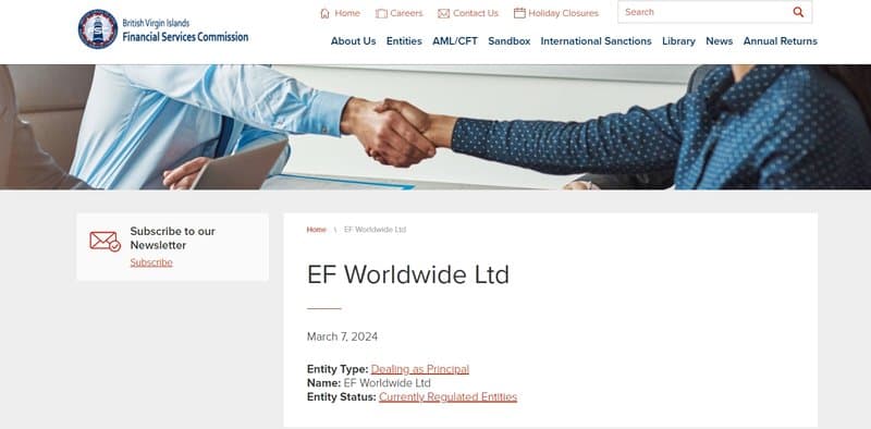 British Virgin Islands Financial Services Commission (BVIFSC) Regulatory Inquiry