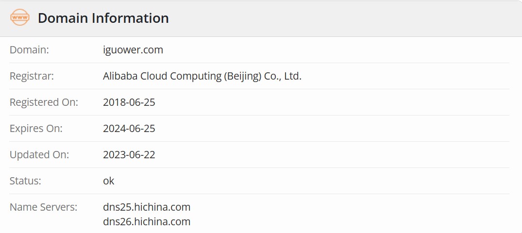 果味财经whois.com域名年限数据