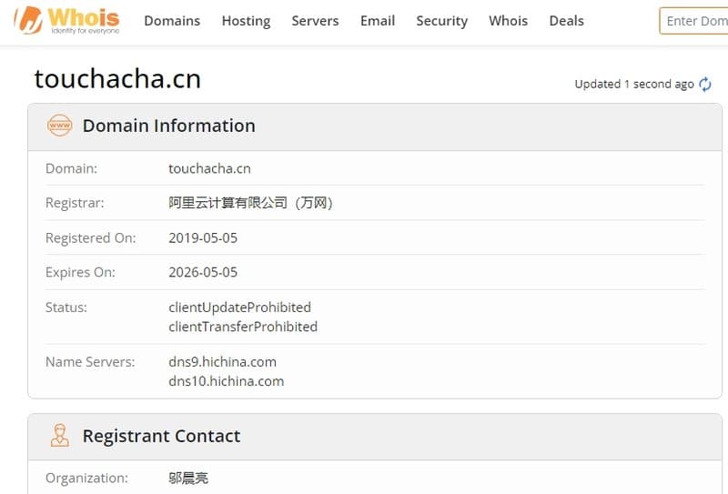 Investigation Media Whois Registration