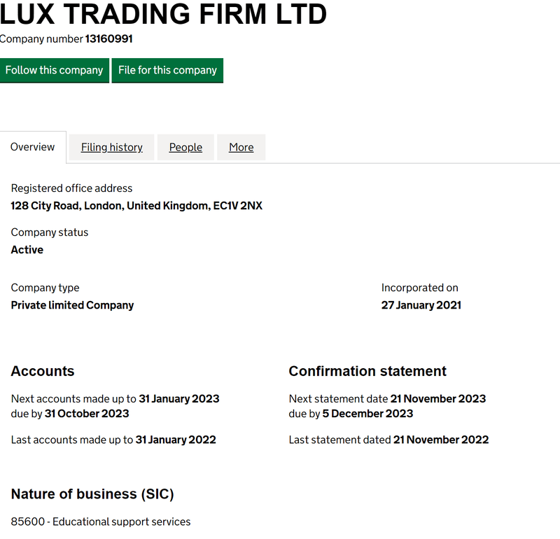 Lux Trading Firm
