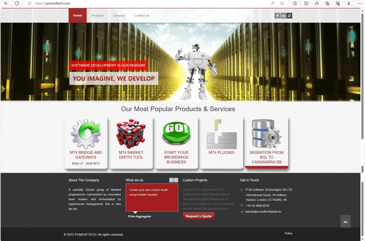 PCM Software Technologies官网