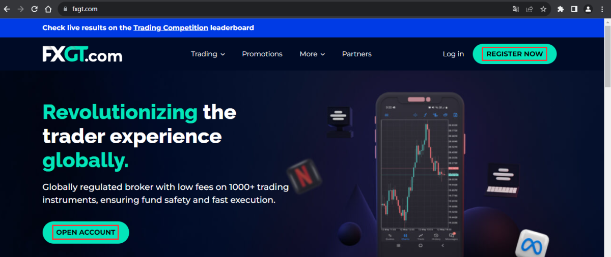 官网显示账户注册信息