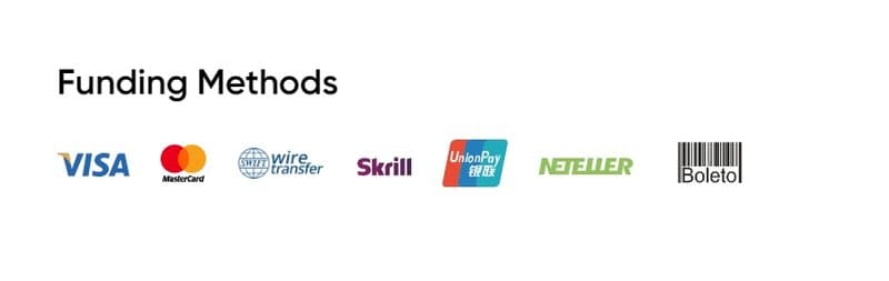 Deposit and withdrawal methods