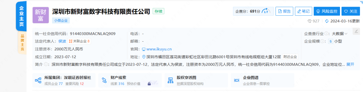 新财富注册信息
