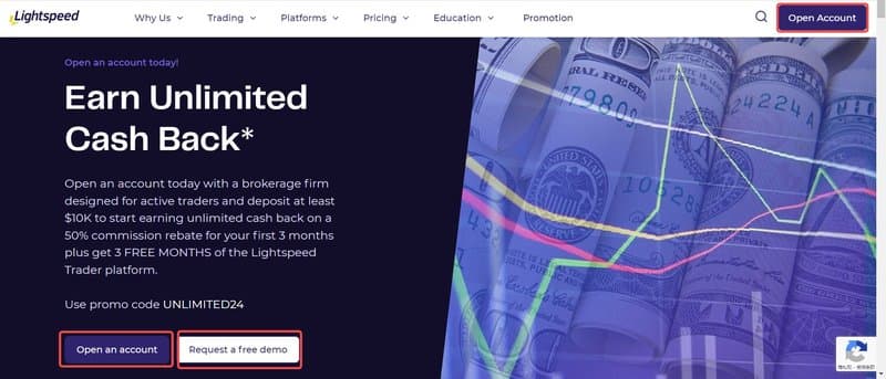 Lightspeed account opening