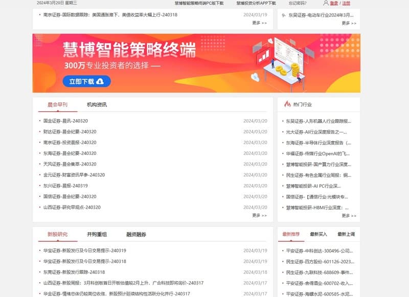 Wisdom Investment Research Information segment