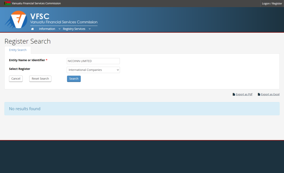 瓦努阿图金融服务委员会（VFSC）