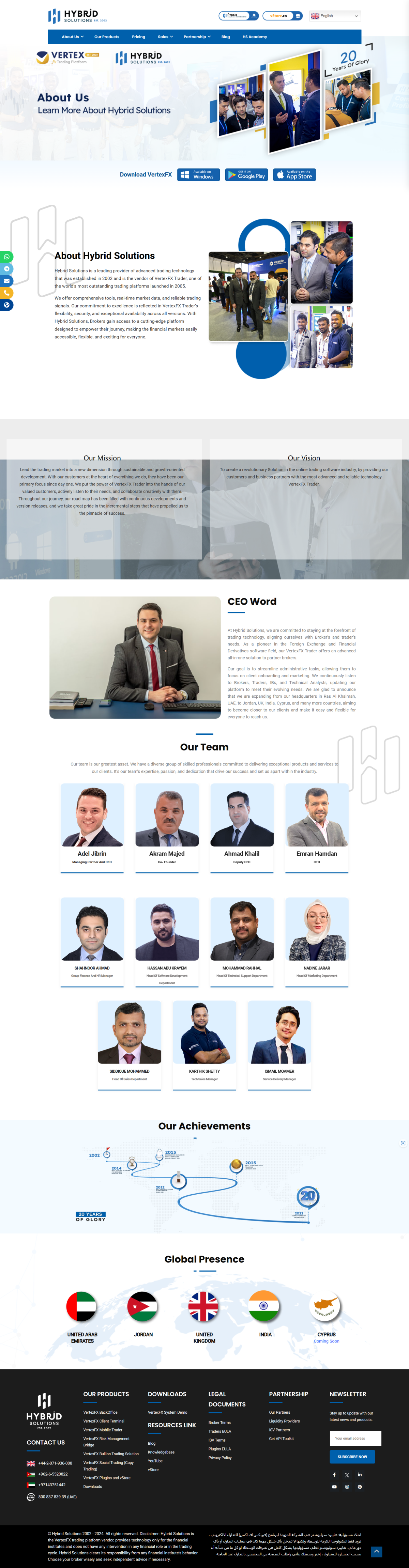 Hybrid Solutions的官网