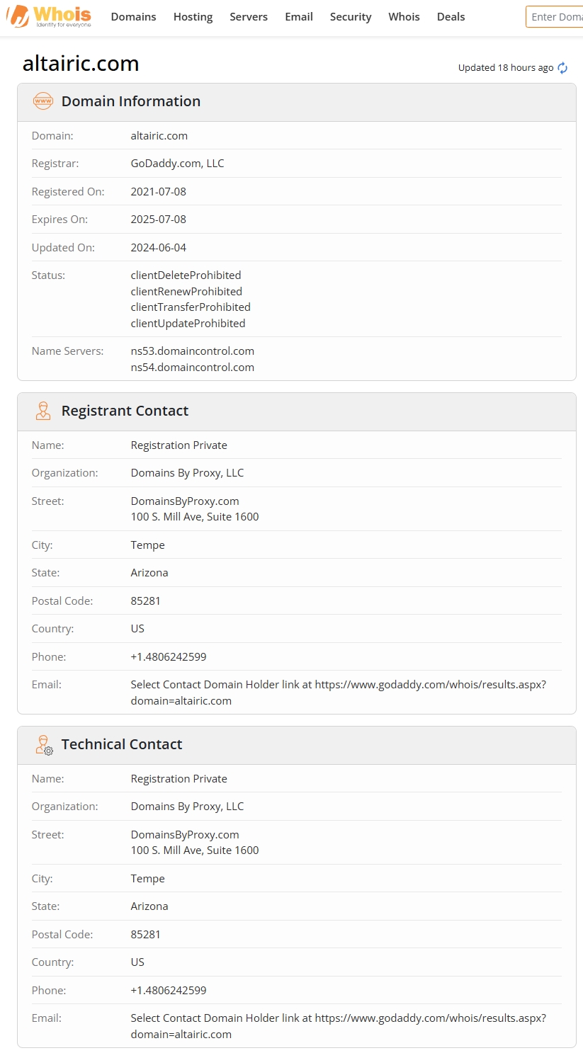 Website registration time