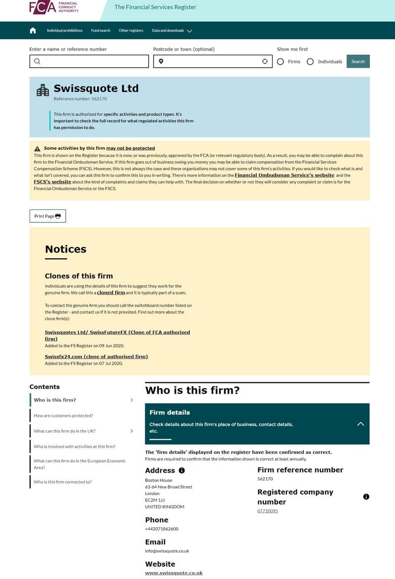 FCA Regulatory Inquiry