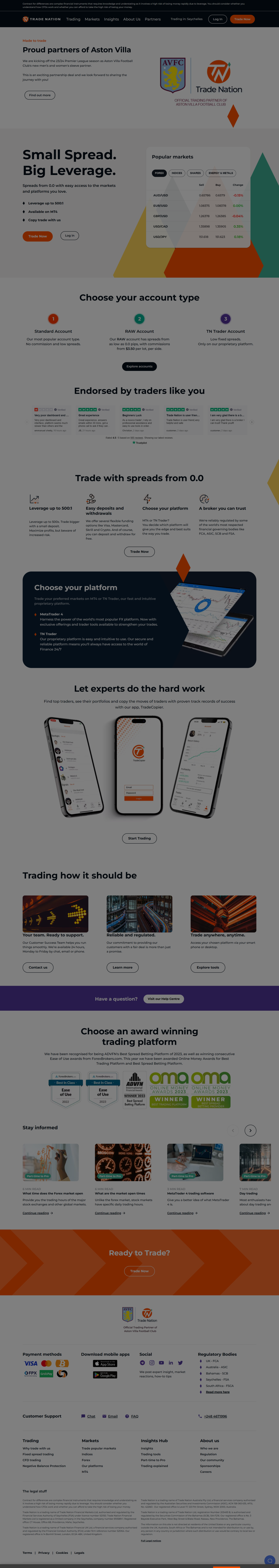 Trade Nation的官网