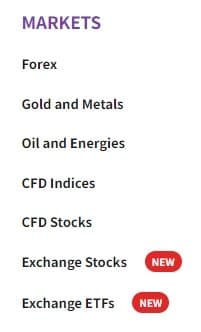 Axiory Trading Products