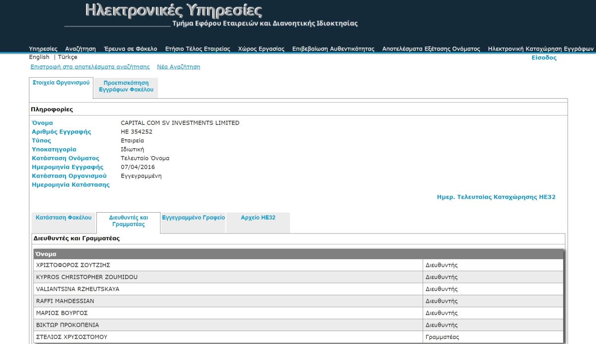 塞浦路斯公司注册和知识产权处