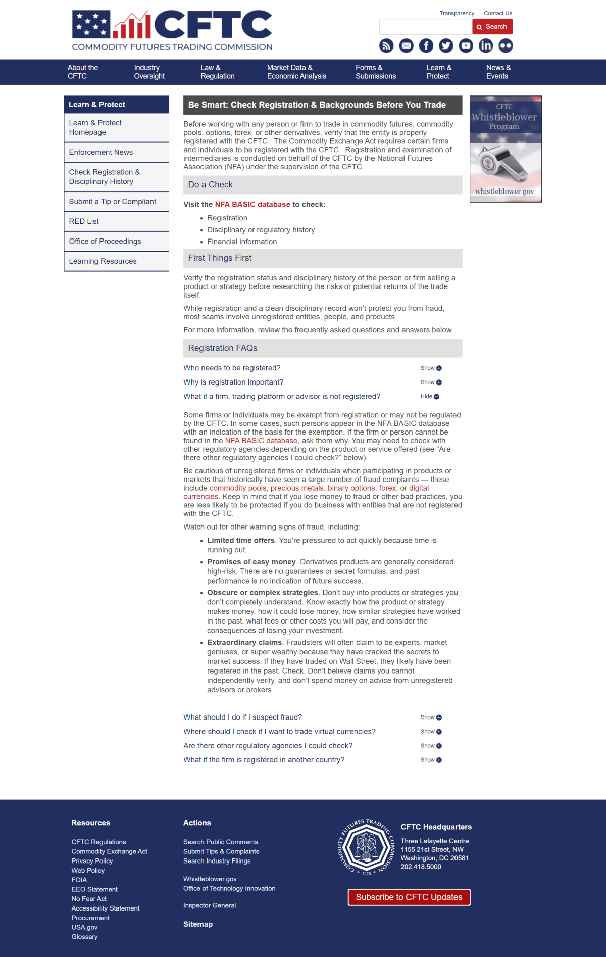 美国商品期货交易委员会（CFTC）