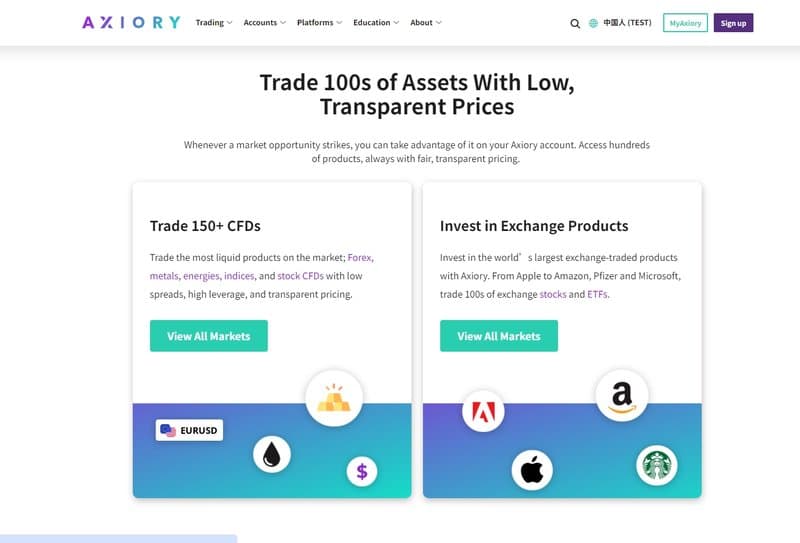 Axiory Official Website