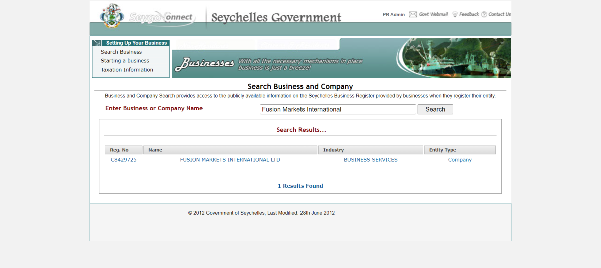塞舌尔企业登记处