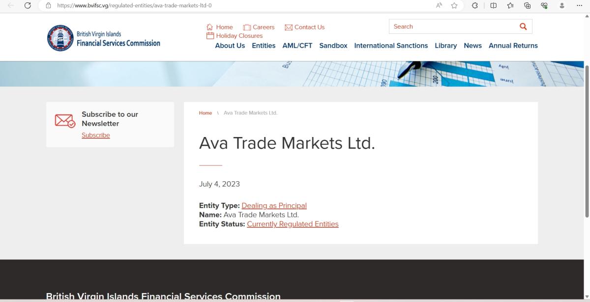 British Virgin Islands Financial Services Commission (FSC)