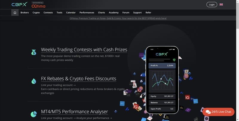 CBFX homepage