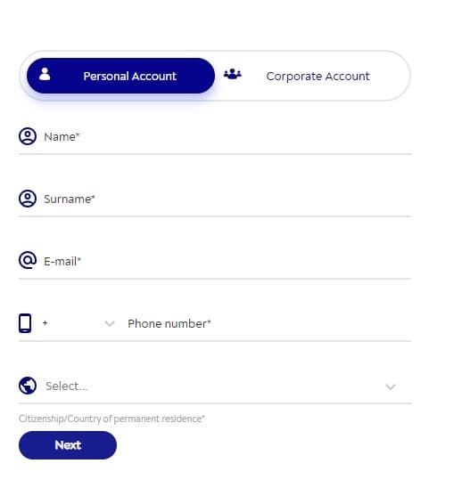 Gerchik & Co Account Registration 3