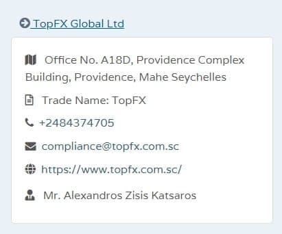 TopFX  FSA Inquiry