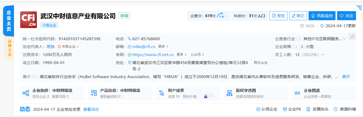 中财网注册信息