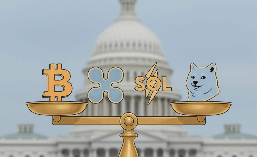 US Senate Draft Bill Groups XRP, Solana, Dogecoin with Bitcoin as Commodities